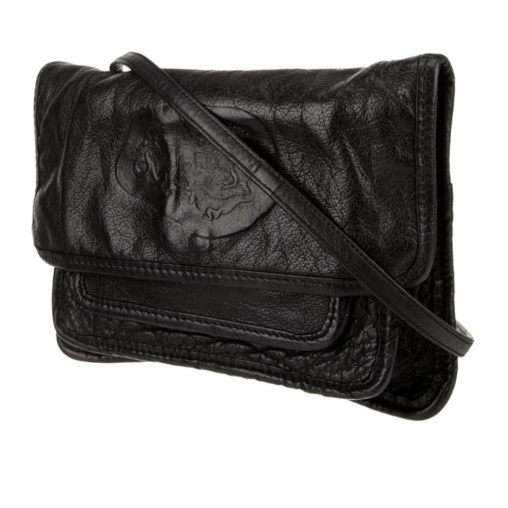 CARLOS FALCHI ITALIAN LEATHER MESSENGER BAG - Picture 2 of 7